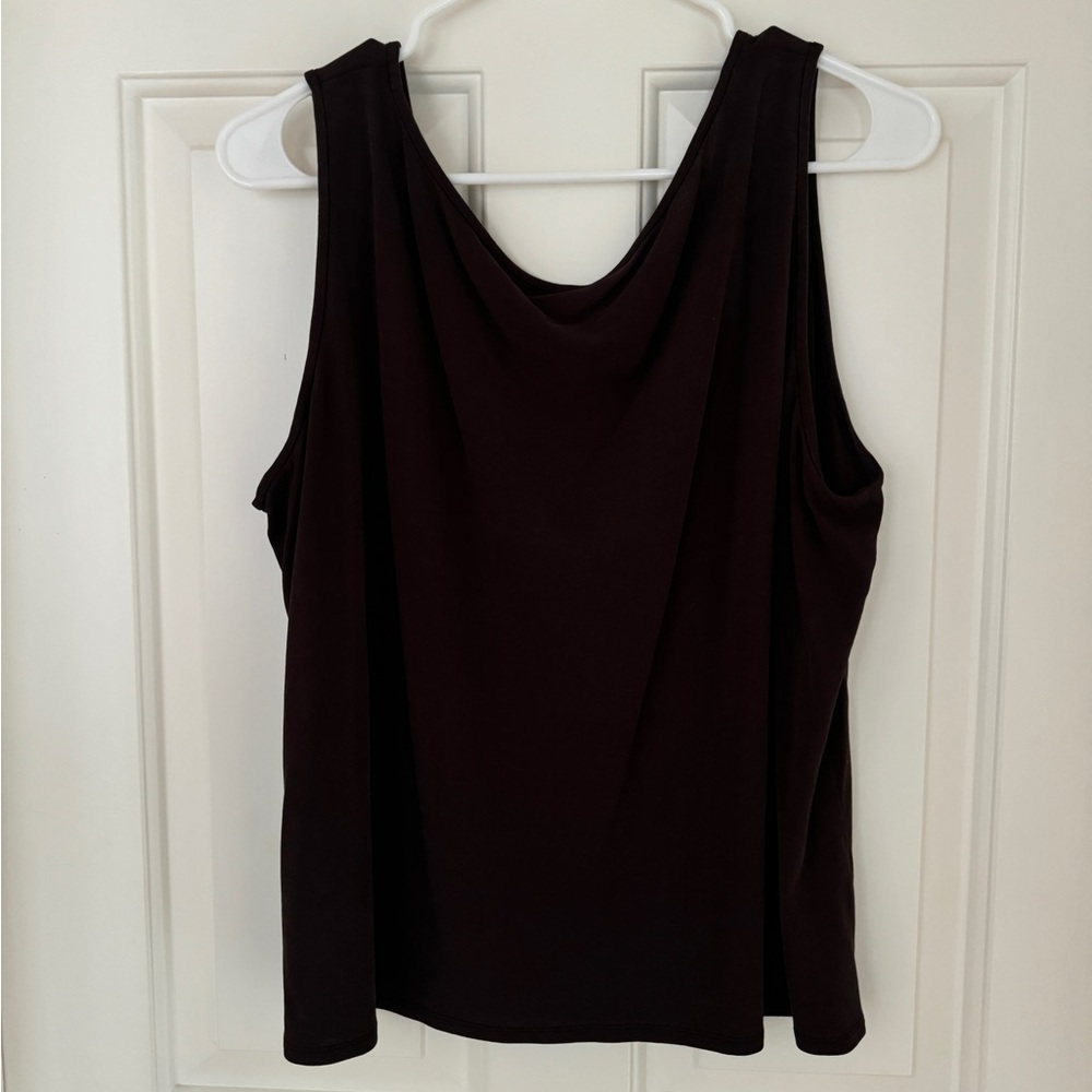 Eileen Fisher Silk Brown Tank + Jacket - Picture 11 of 14
